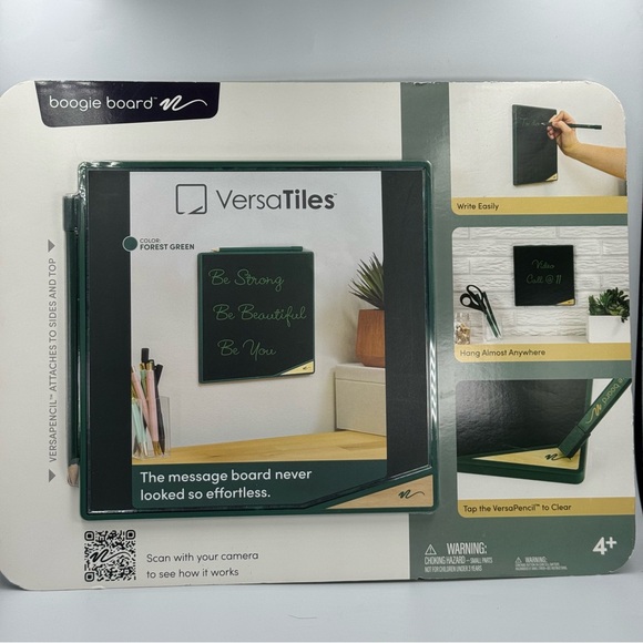 Boogie Board VersaTiles Message Memo Board Reusable Forest Green New - Picture 1 of 11
